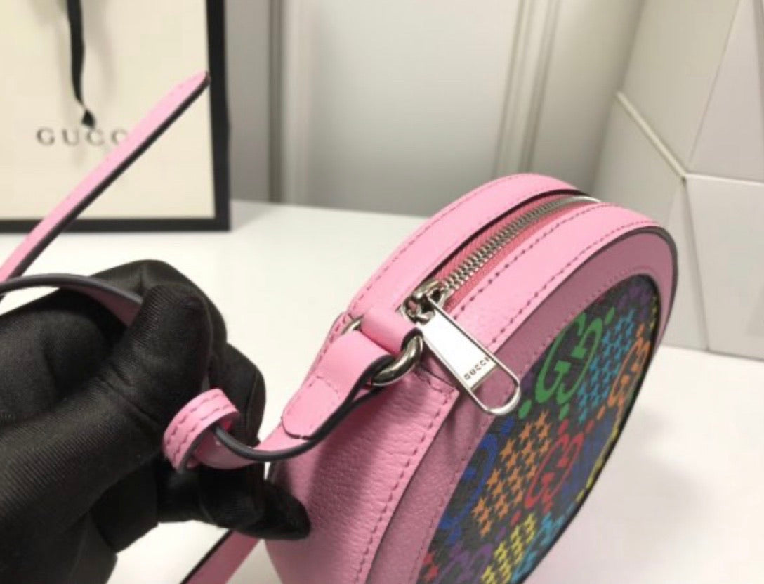 Psychedelic Round Shoulder Bag