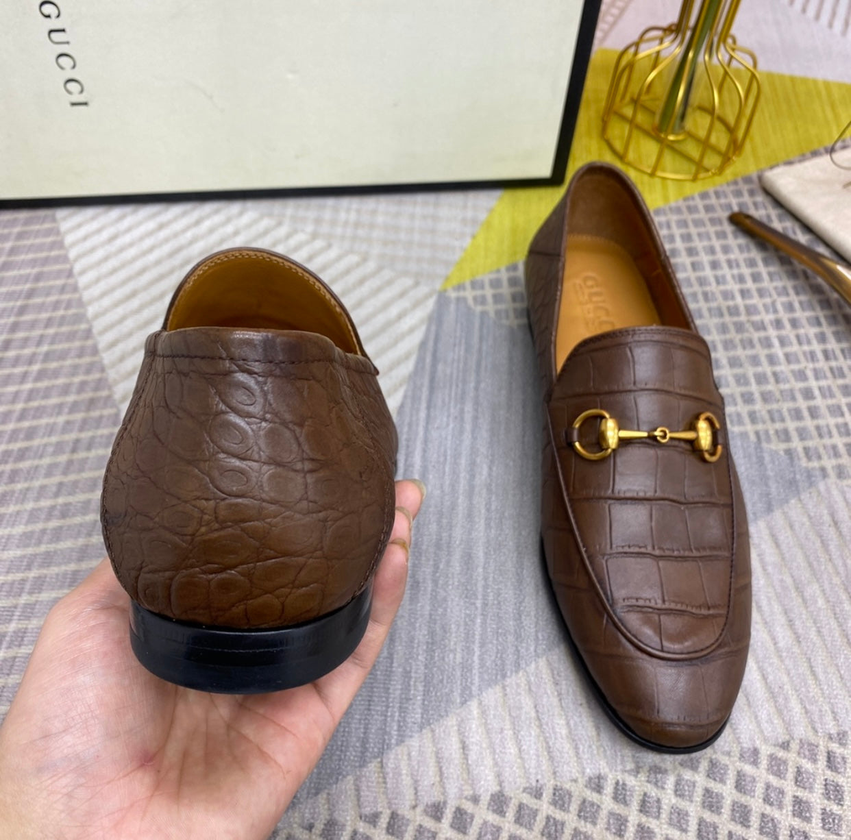 Embossed Loafers