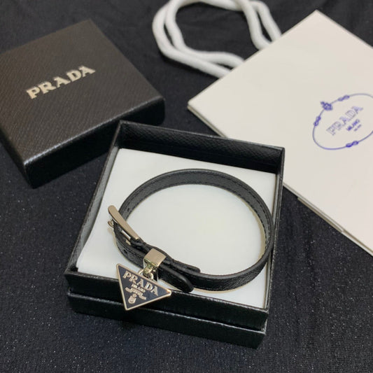 Logo Leather Bracelet