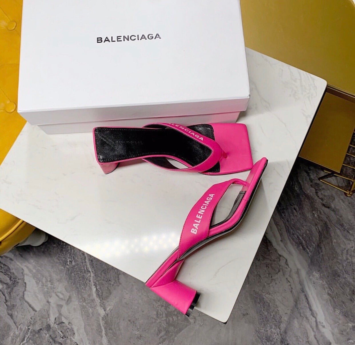 Double Square Sandals