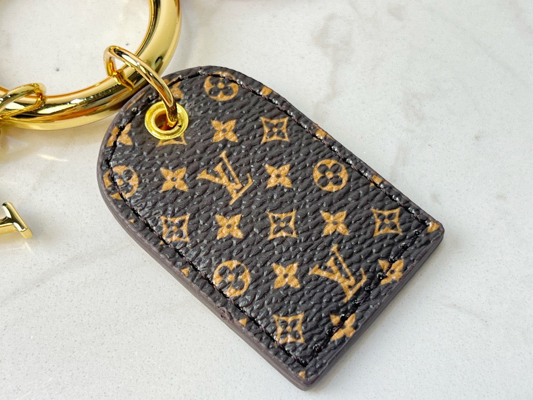 Monogram Key Chain Bag Charm