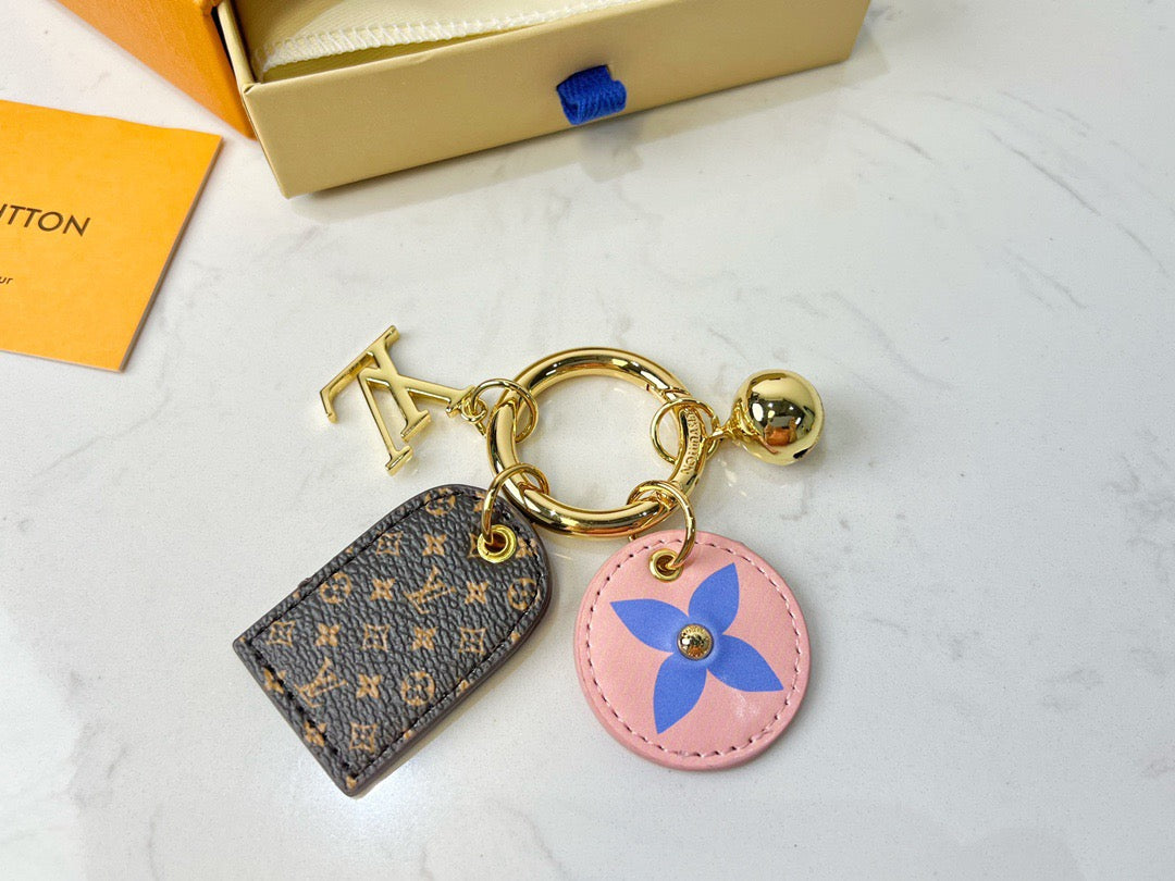 Monogram Key Chain Bag Charm
