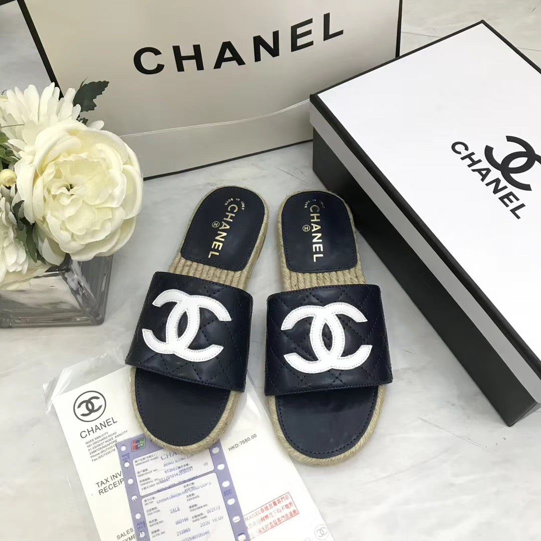 Quilted Slide Sandals