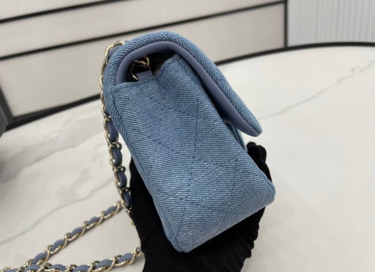 CC Denim Rectangle Mini
