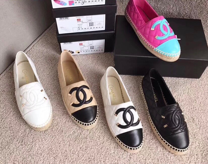 Leather Quilted Espadrilles