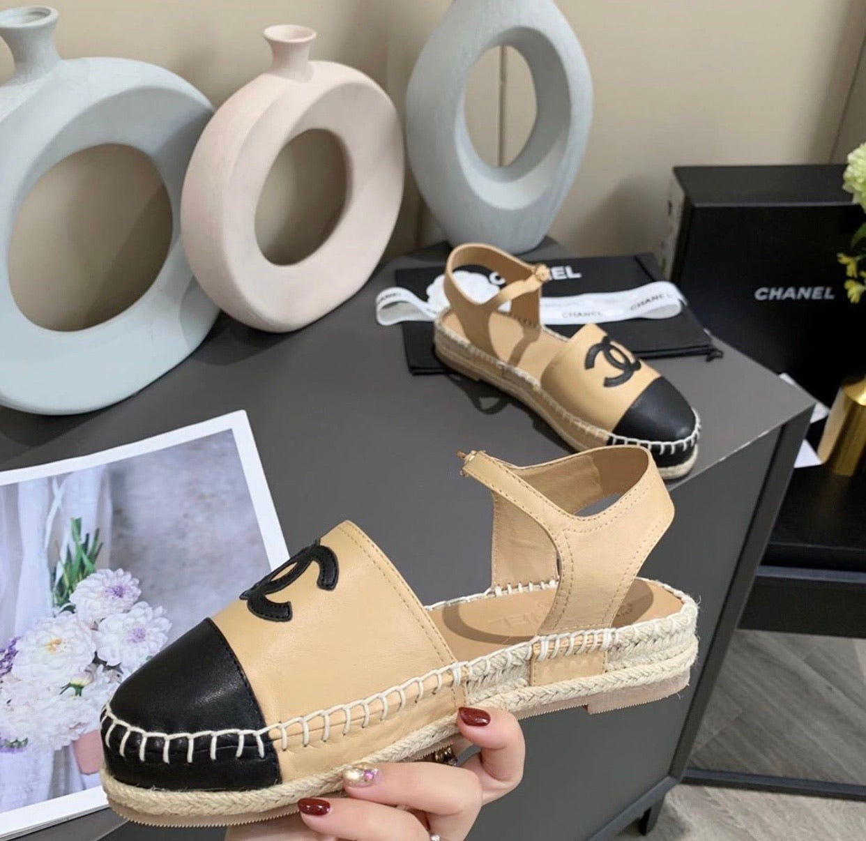 Lambskin Espadrille Sandals