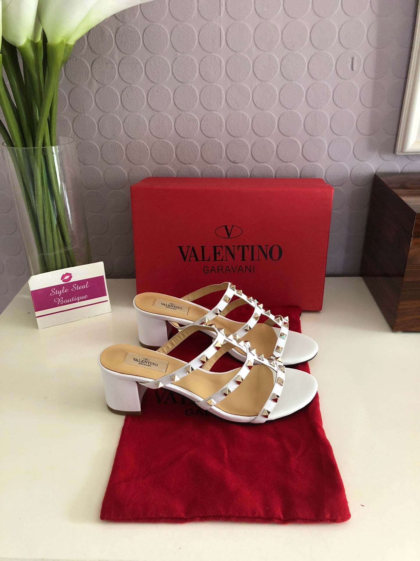 Rockstud Mules 6.5cm