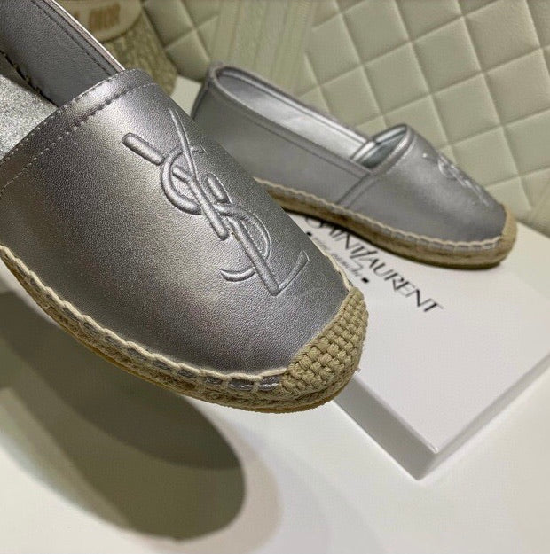 Monogram Leather Espadrilles