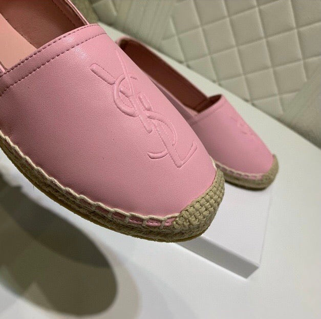 Monogram Leather Espadrilles