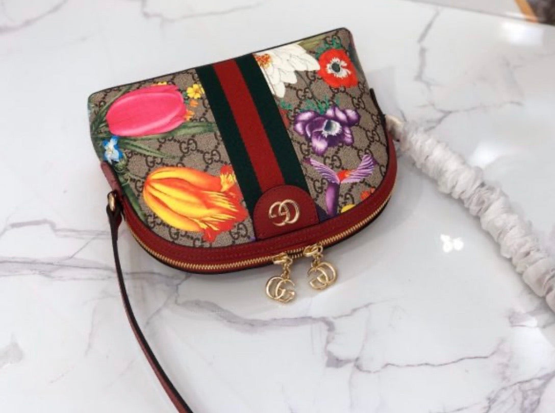 Ophidia Flora Shoulder Bag