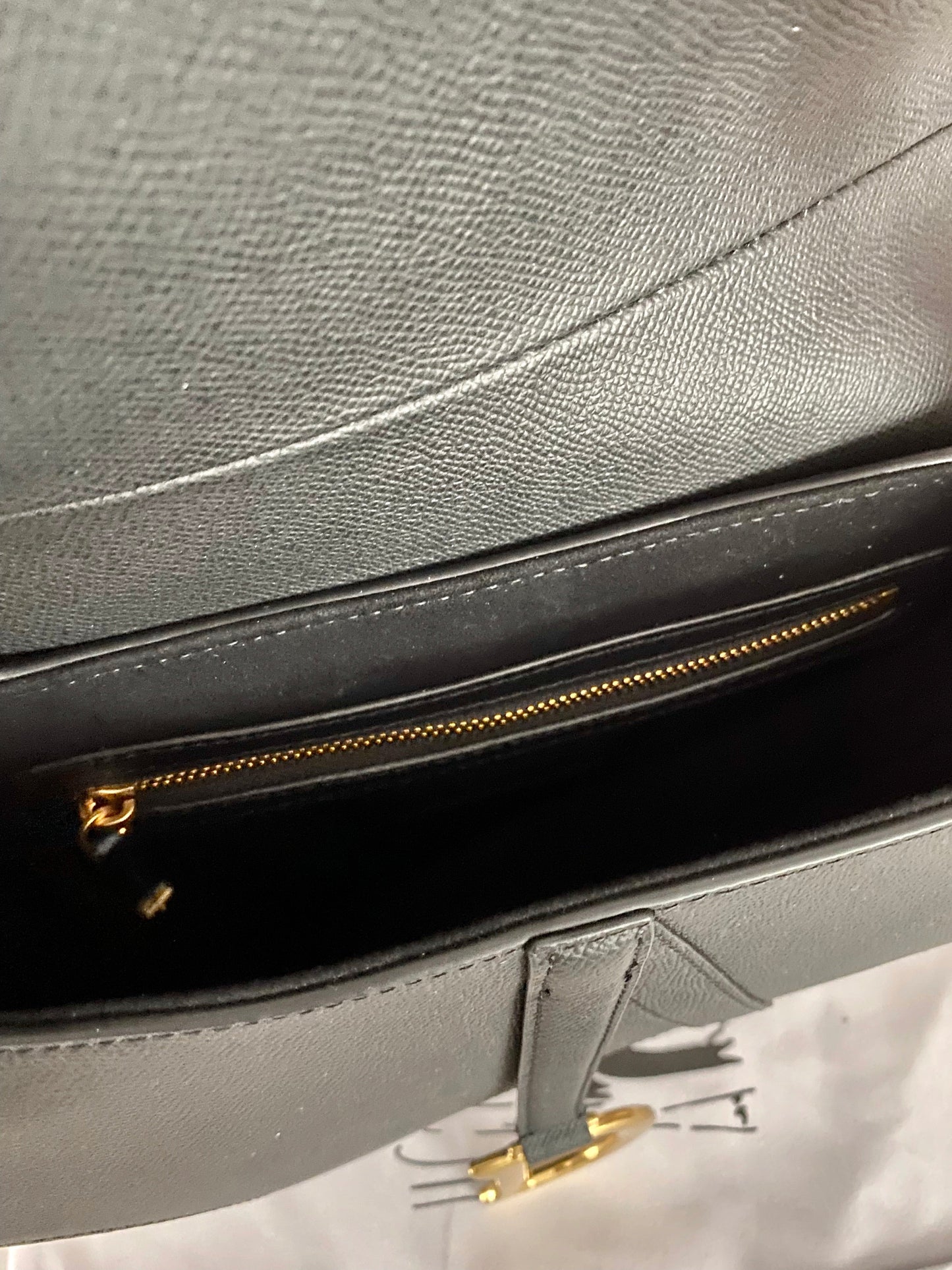 Saddle Bag Grained Leather
