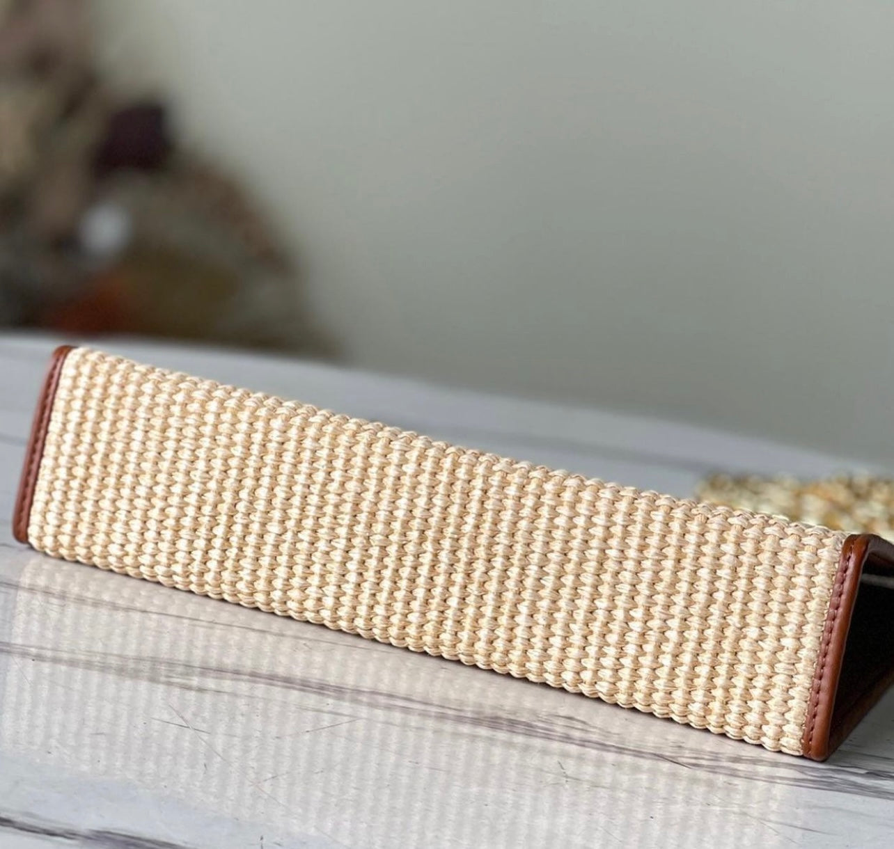 Raffia Clutch