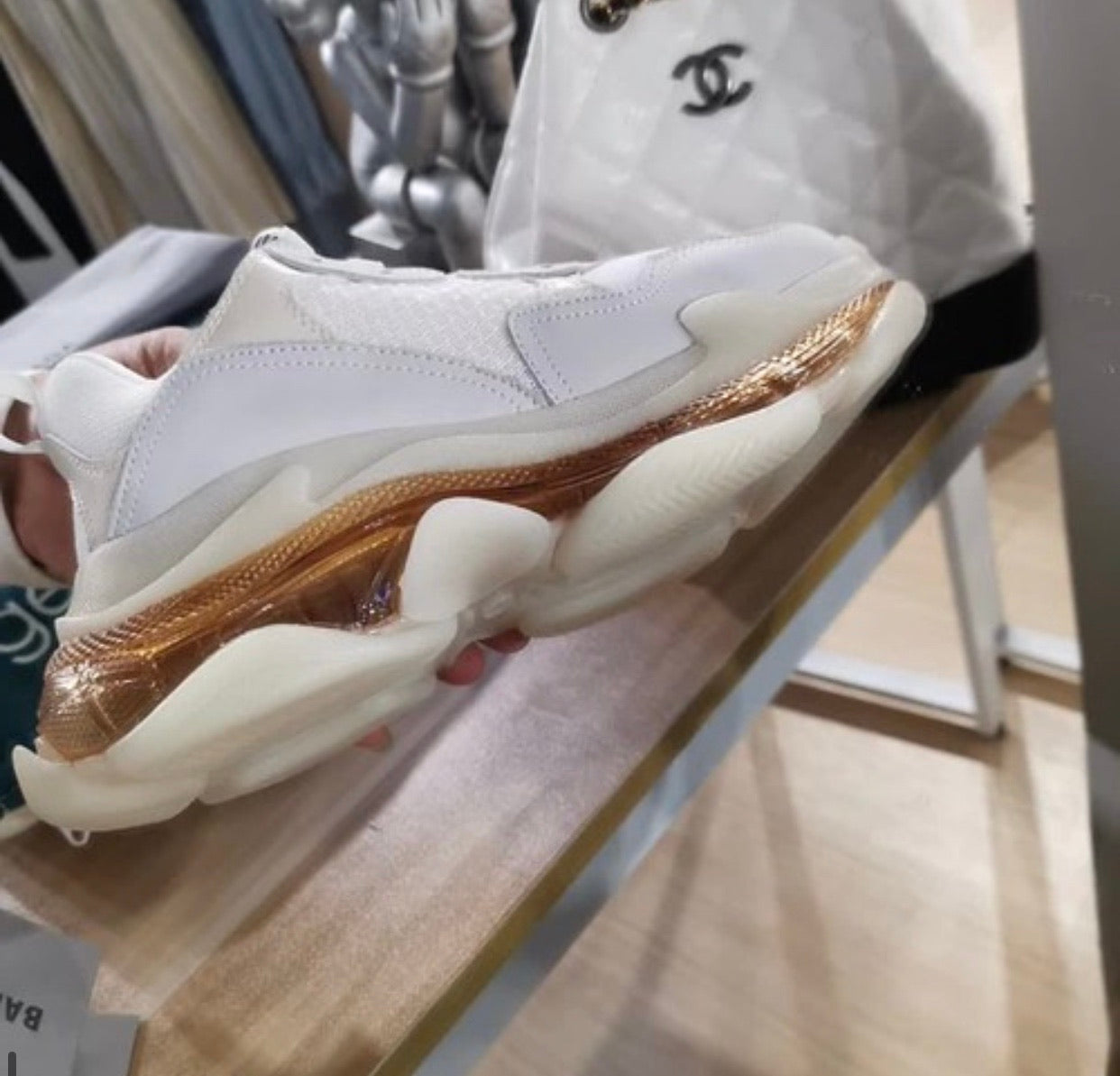 Triple S Clear Sole Whites