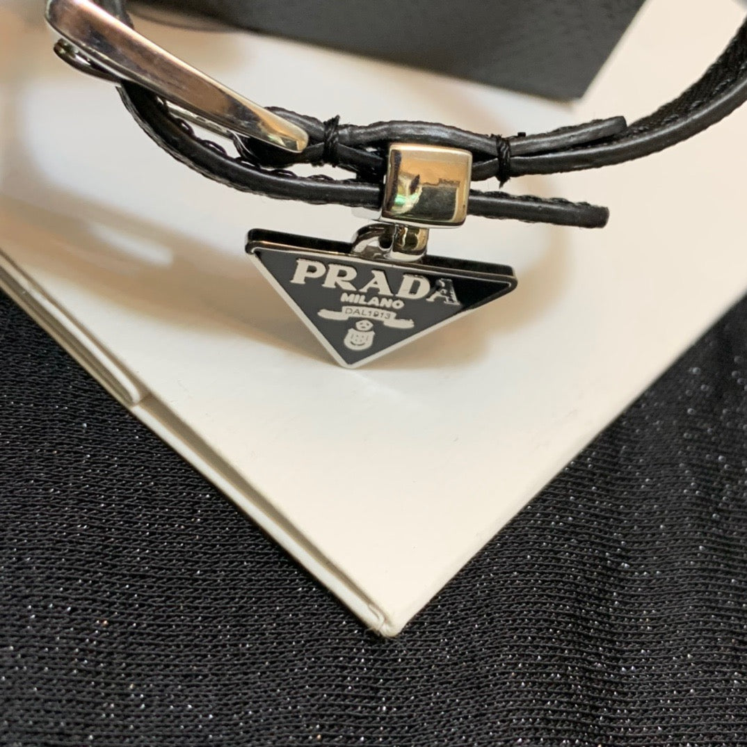 Logo Leather Bracelet