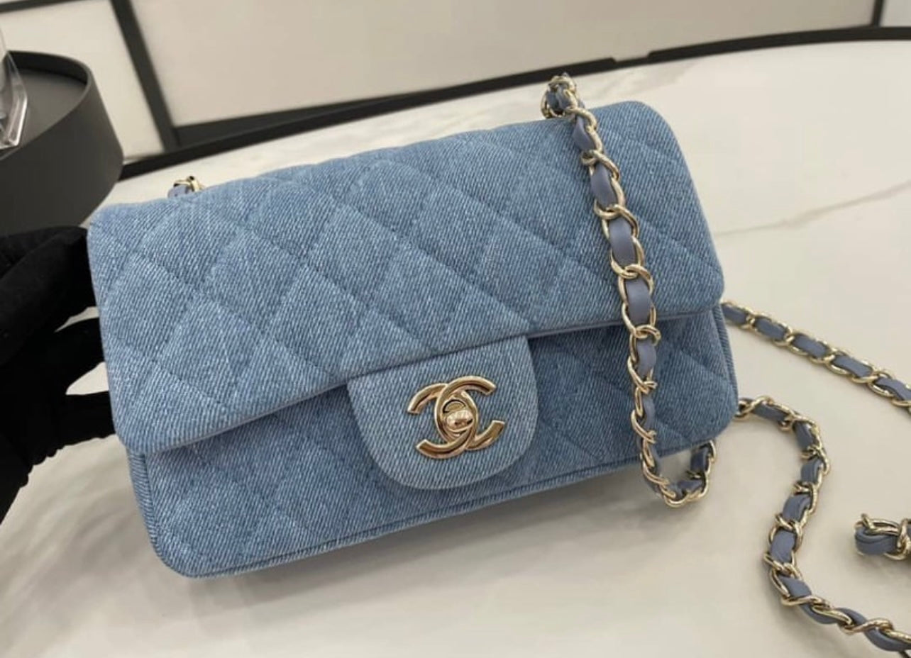 CC Denim Rectangle Mini