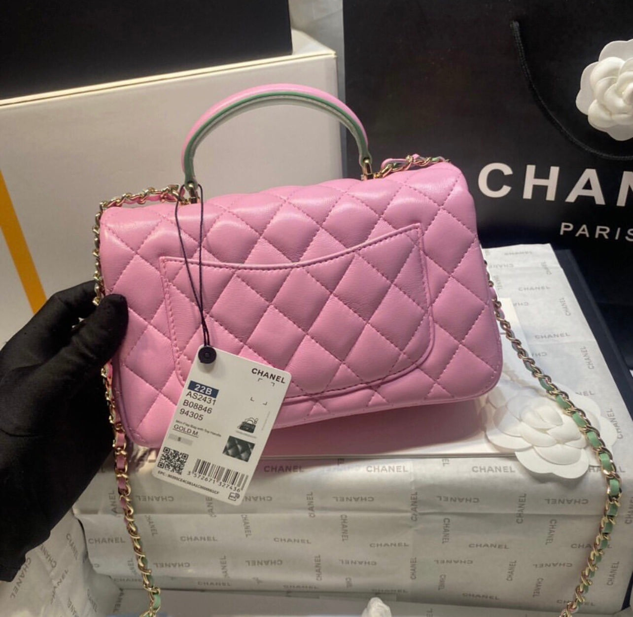 Mini Top Handle Flap Bag