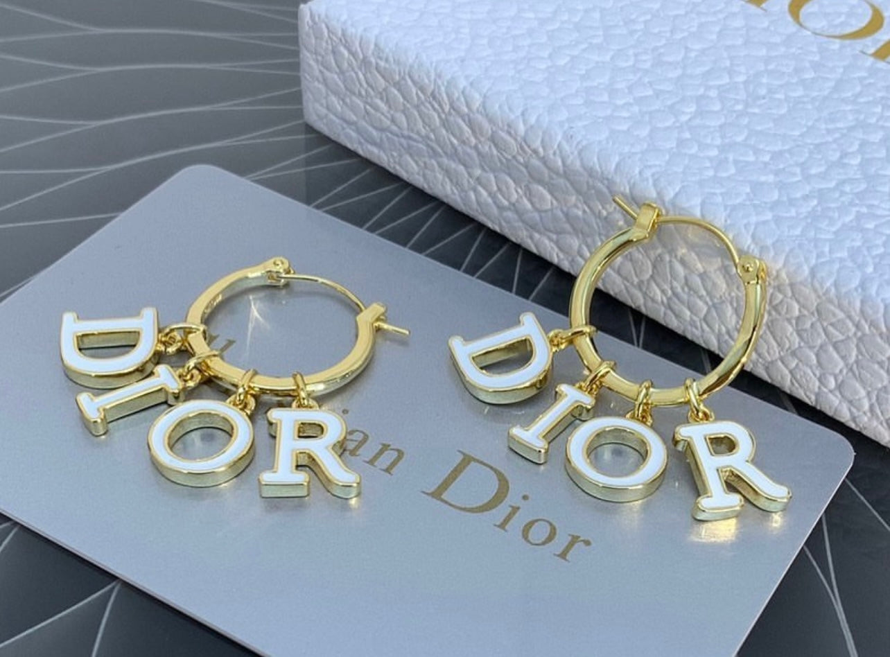 Logo Hoop Earrings
