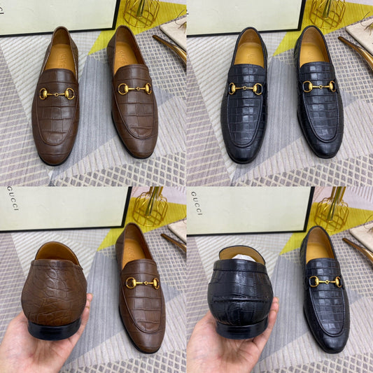 Embossed Loafers