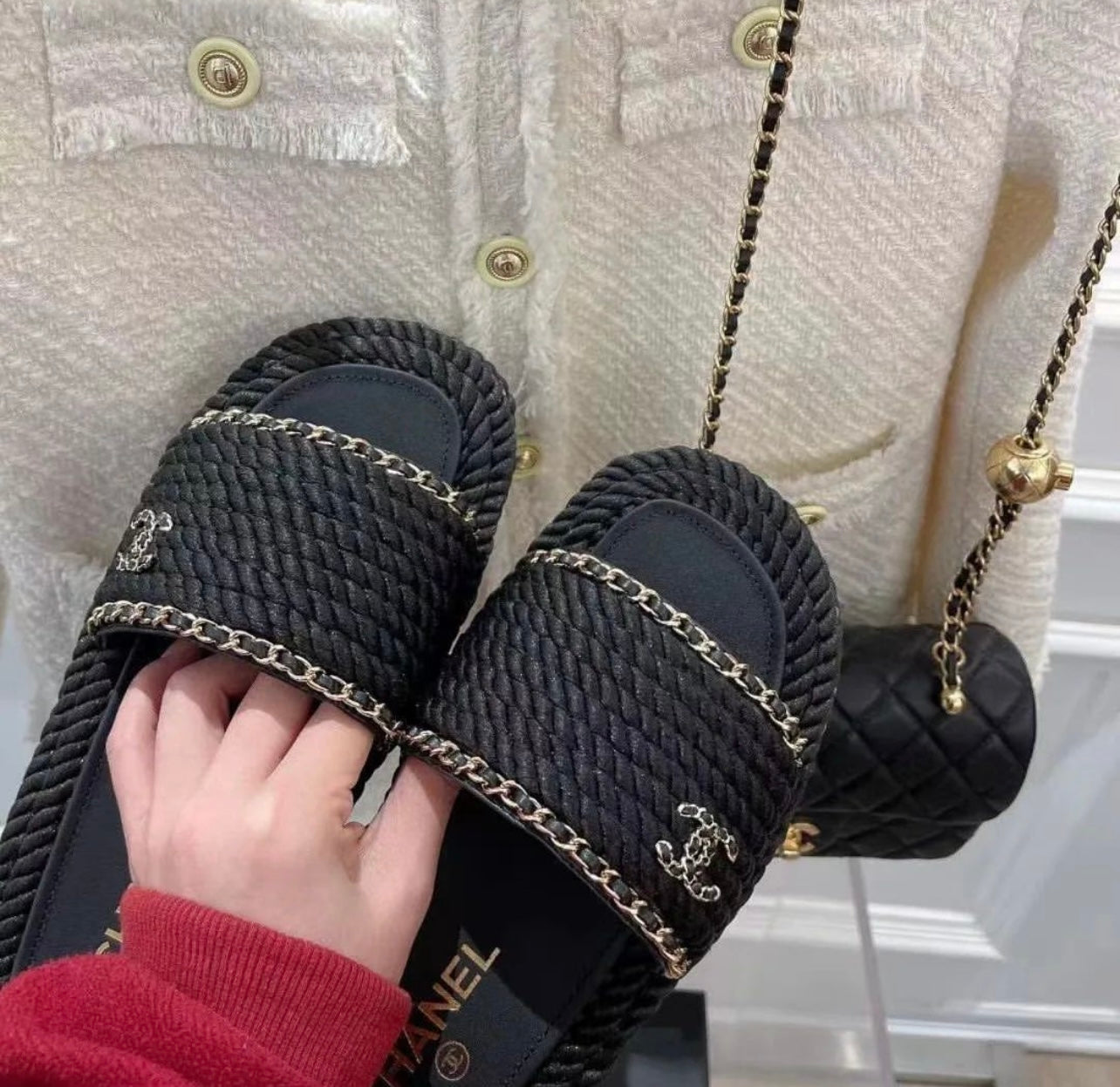 CC Chain Sandals