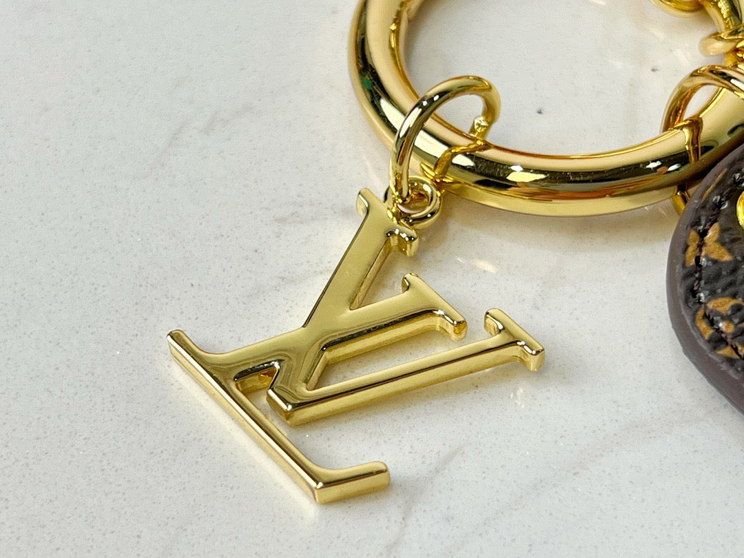 Monogram Key Chain Bag Charm