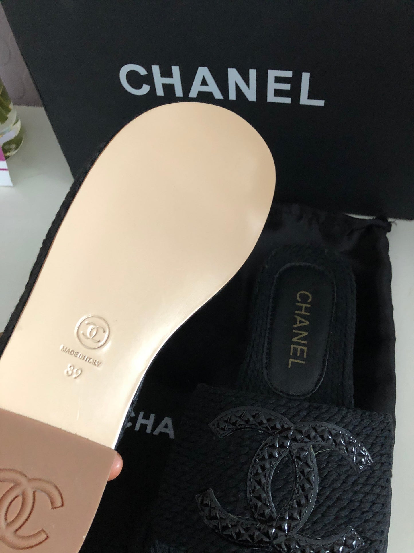 CC Tweed Sandals