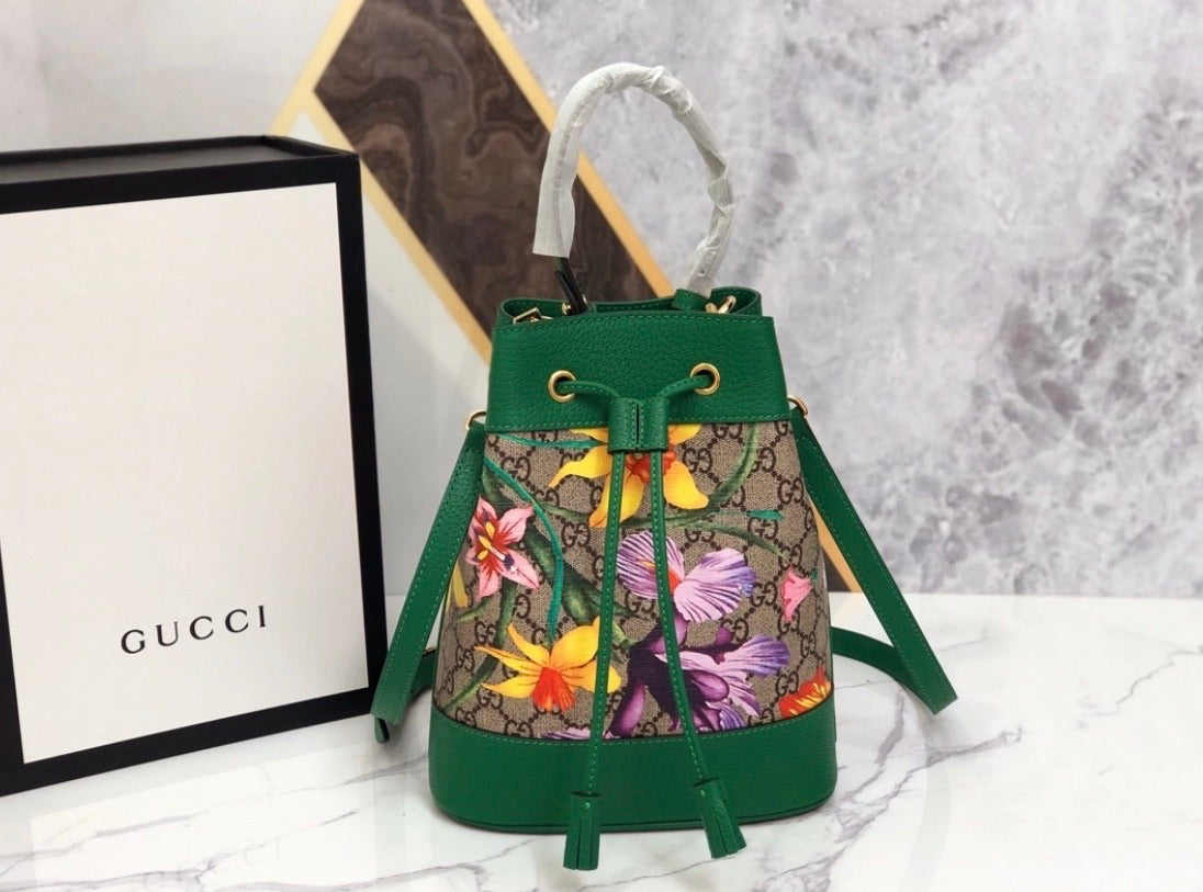 Ophidia Flora Bucket Bag