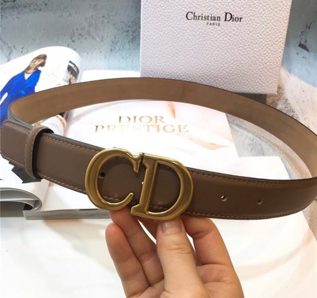 CD Leather Belt