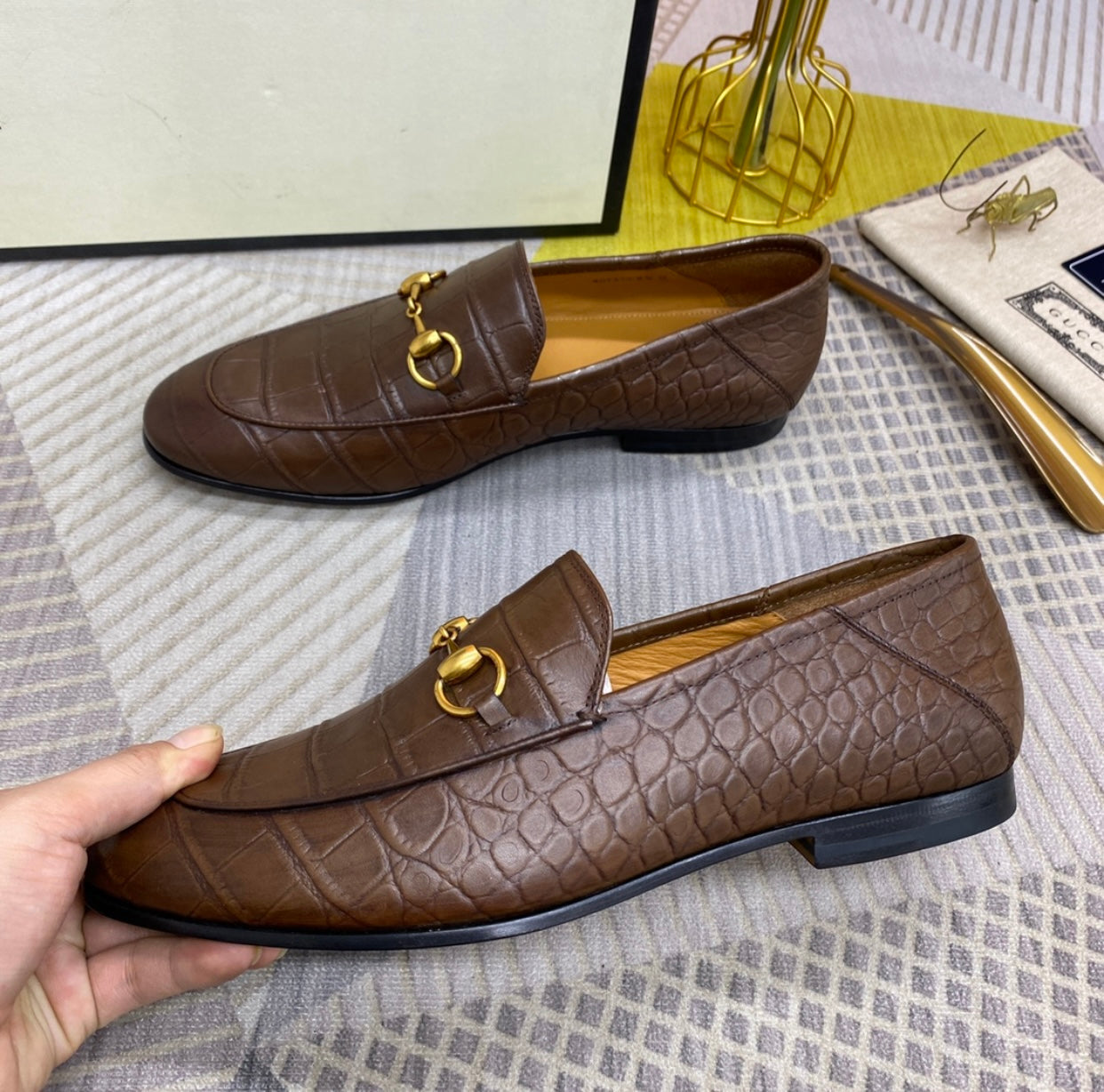 Embossed Loafers