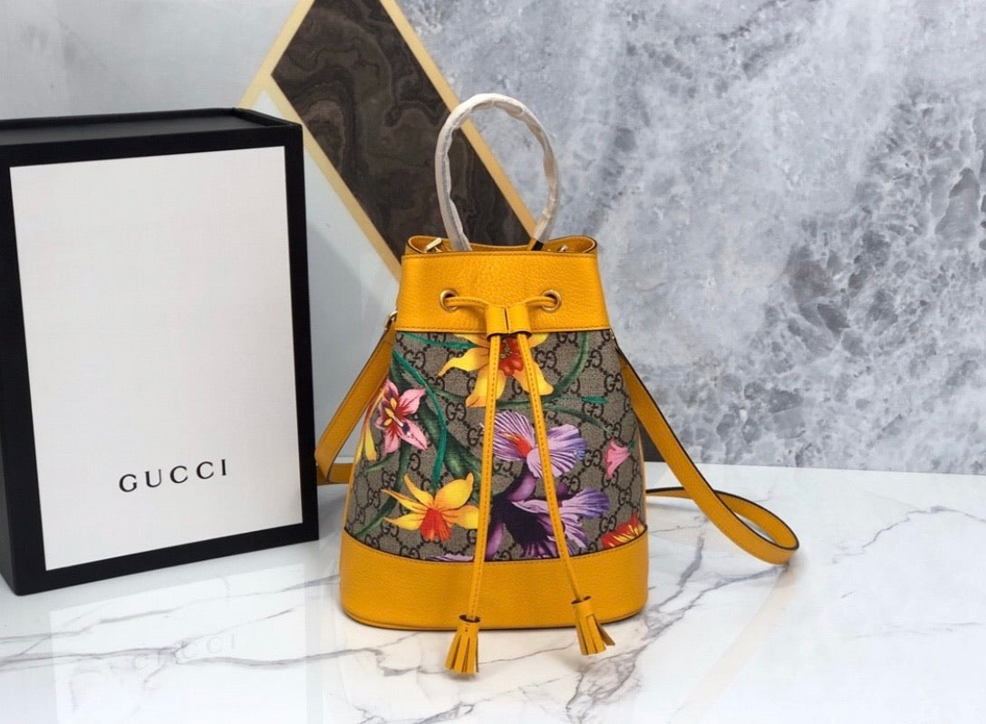 Ophidia Flora Bucket Bag