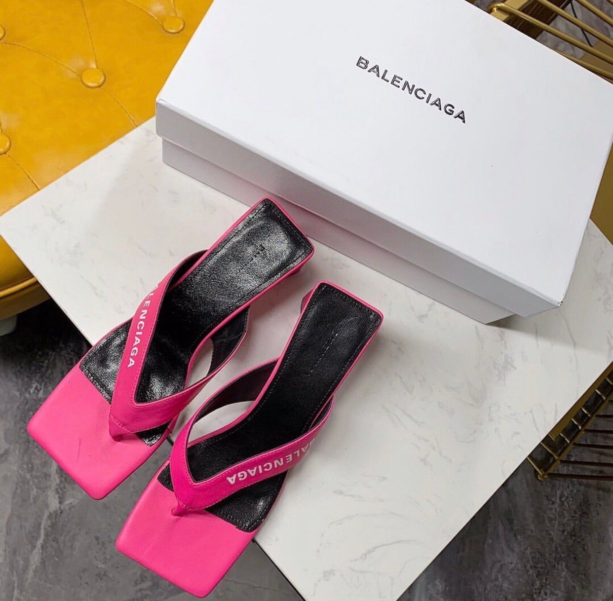Double Square Sandals