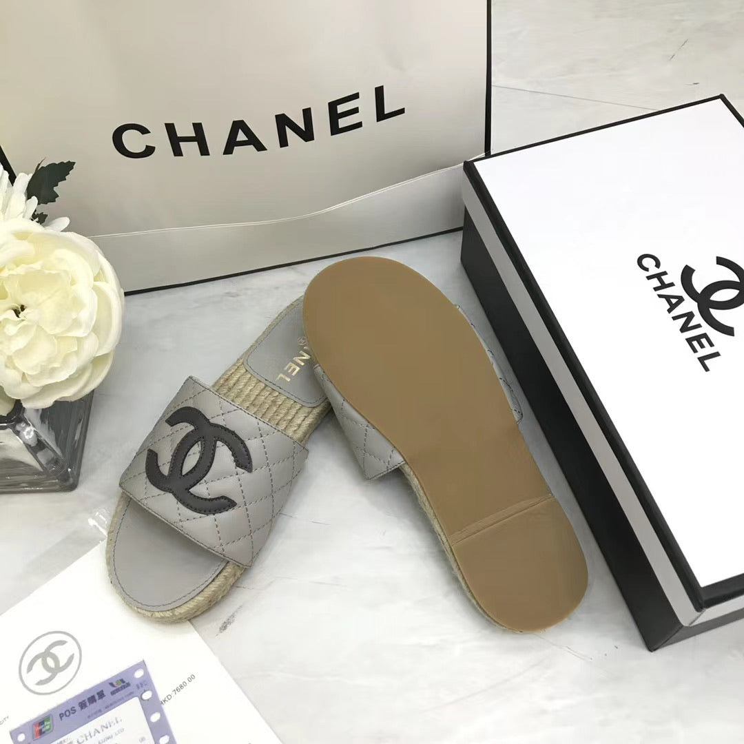 Quilted Slide Sandals