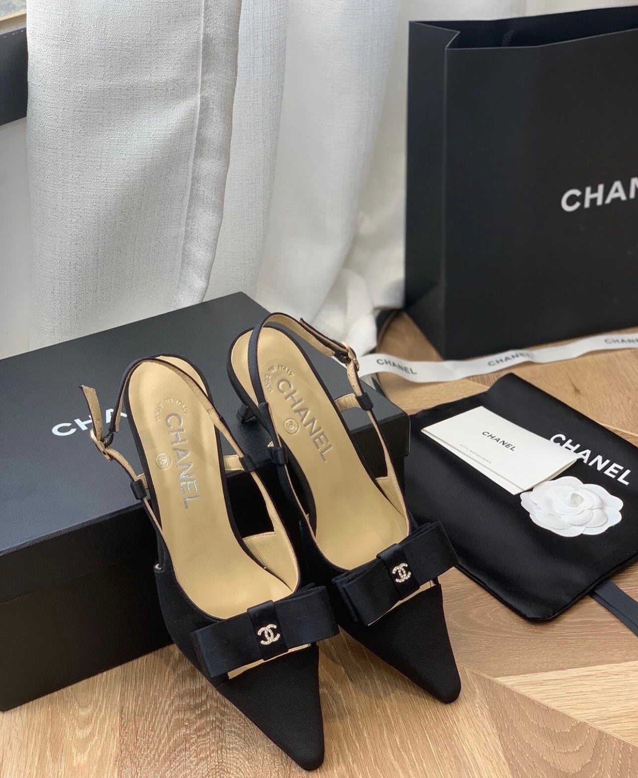 CC Bow Slingbacks