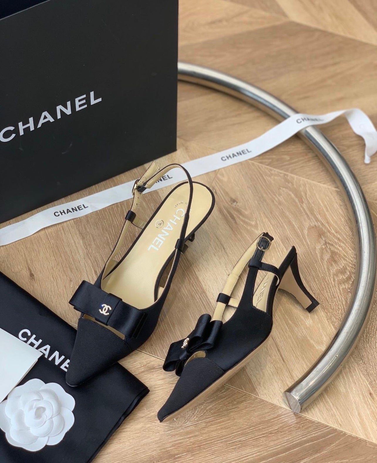 CC Bow Slingbacks