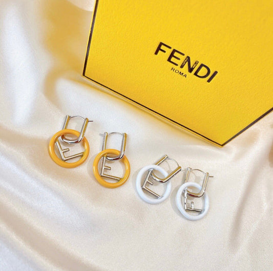 F Logo Earrings