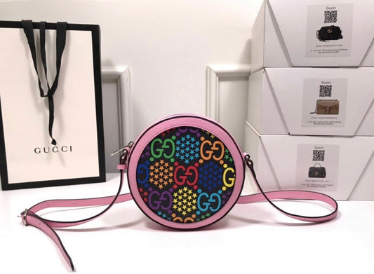 Psychedelic Round Shoulder Bag