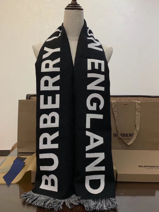 Logo Wool Scarf