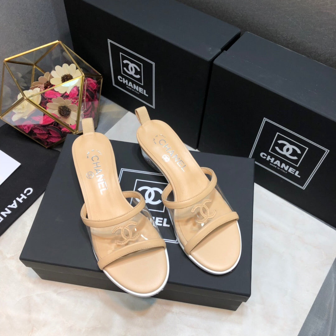 Lambskin PVC Mules