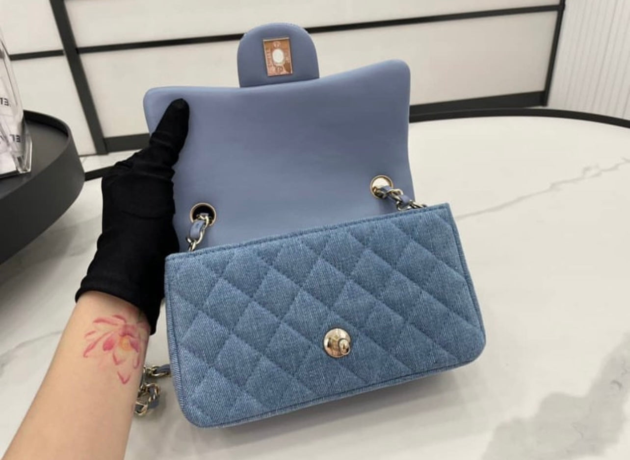 CC Denim Rectangle Mini