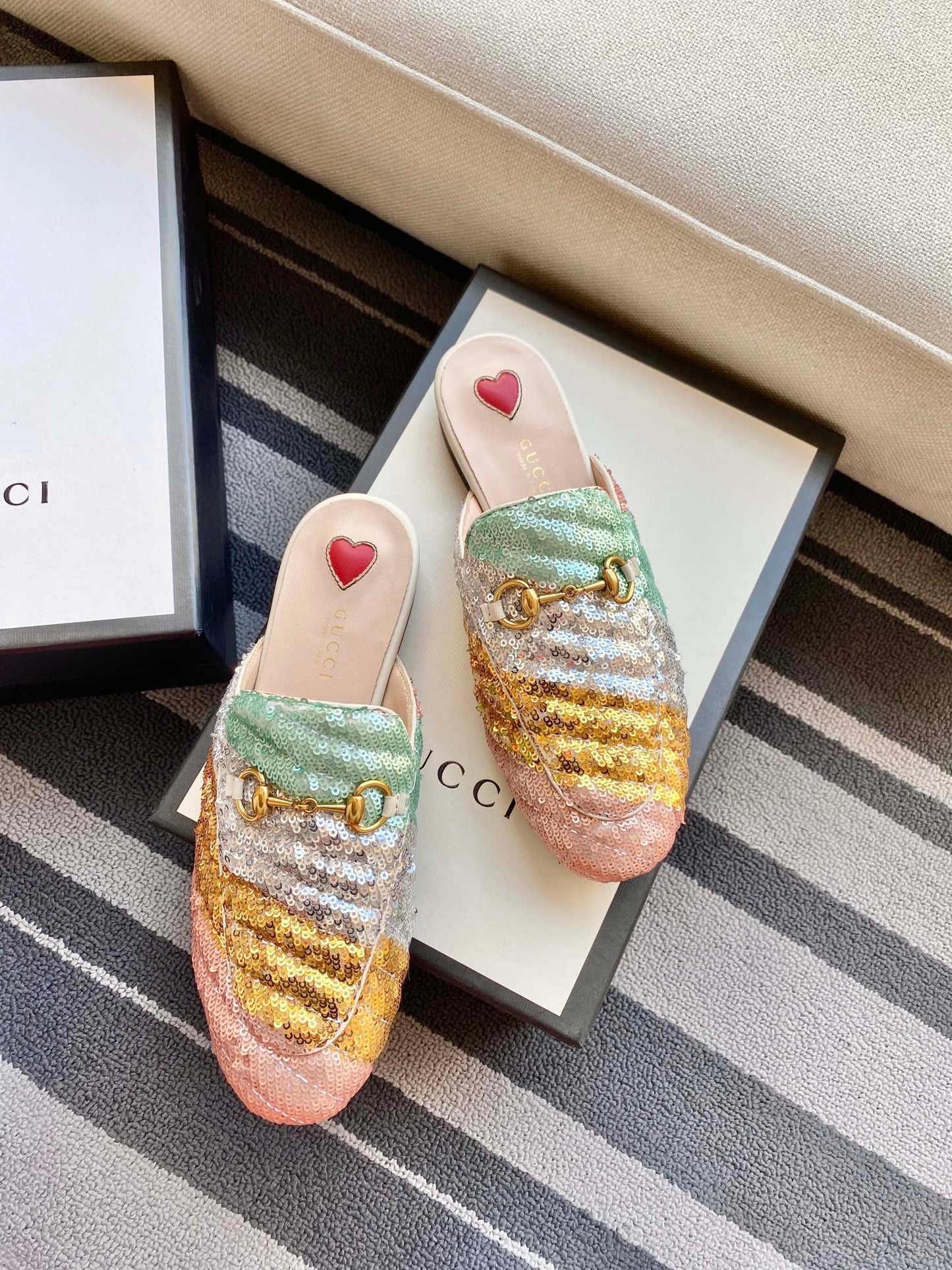 Princetown Sequin Loafers