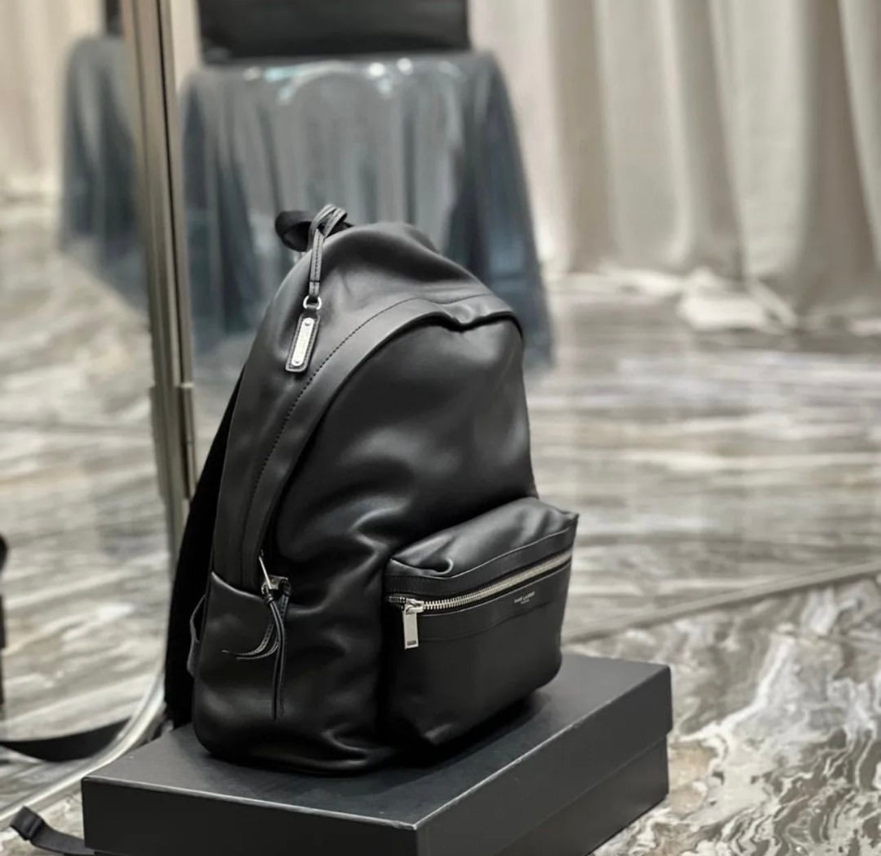 Leather City Backpack