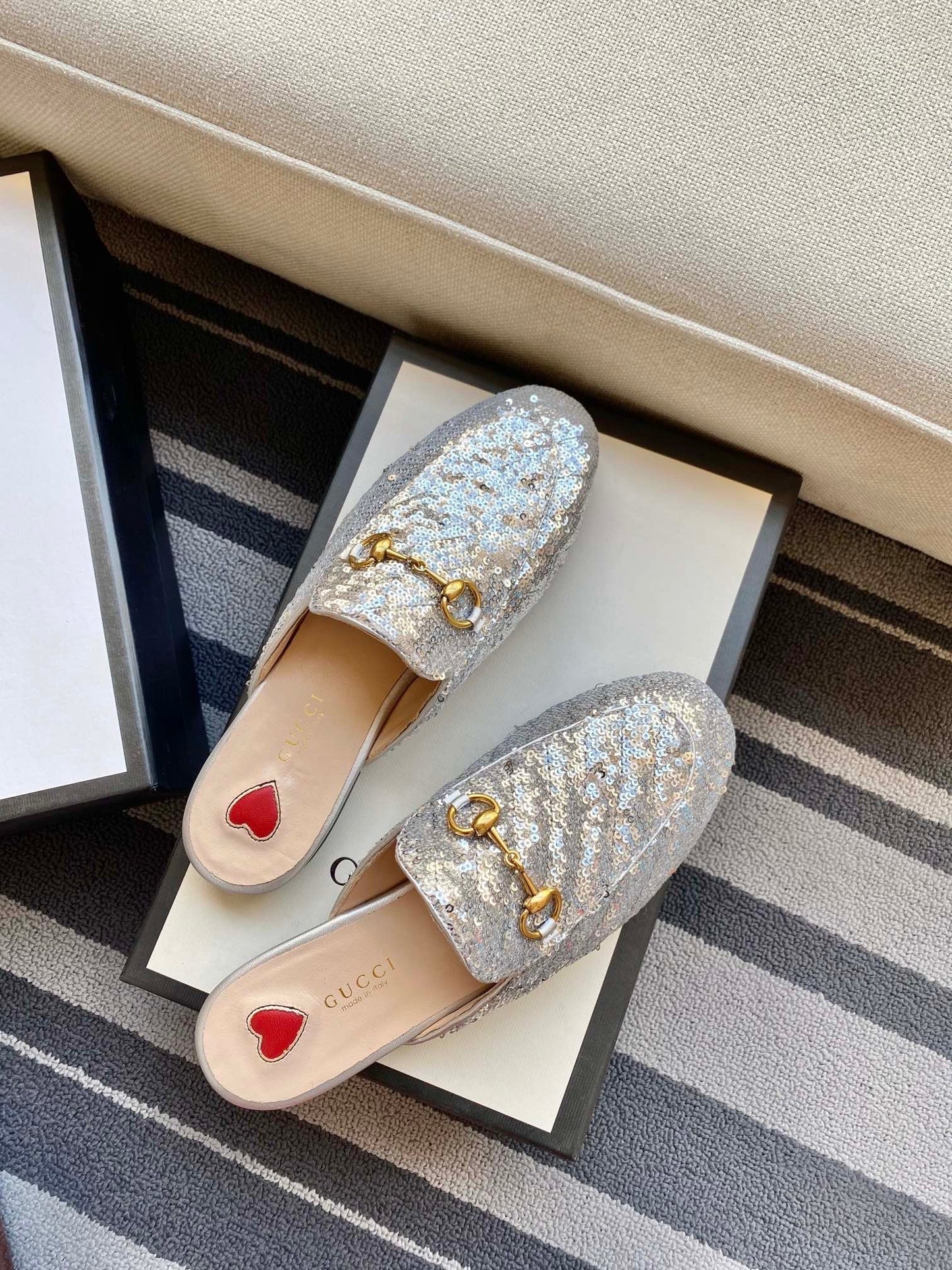Princetown Sequin Loafers