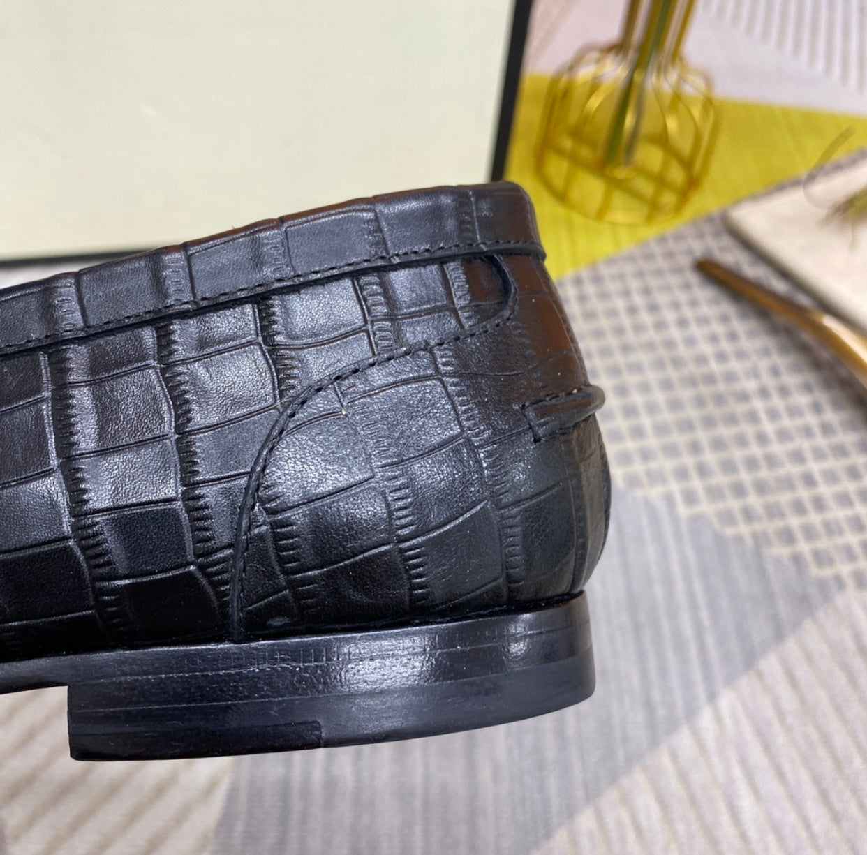 Embossed Loafers