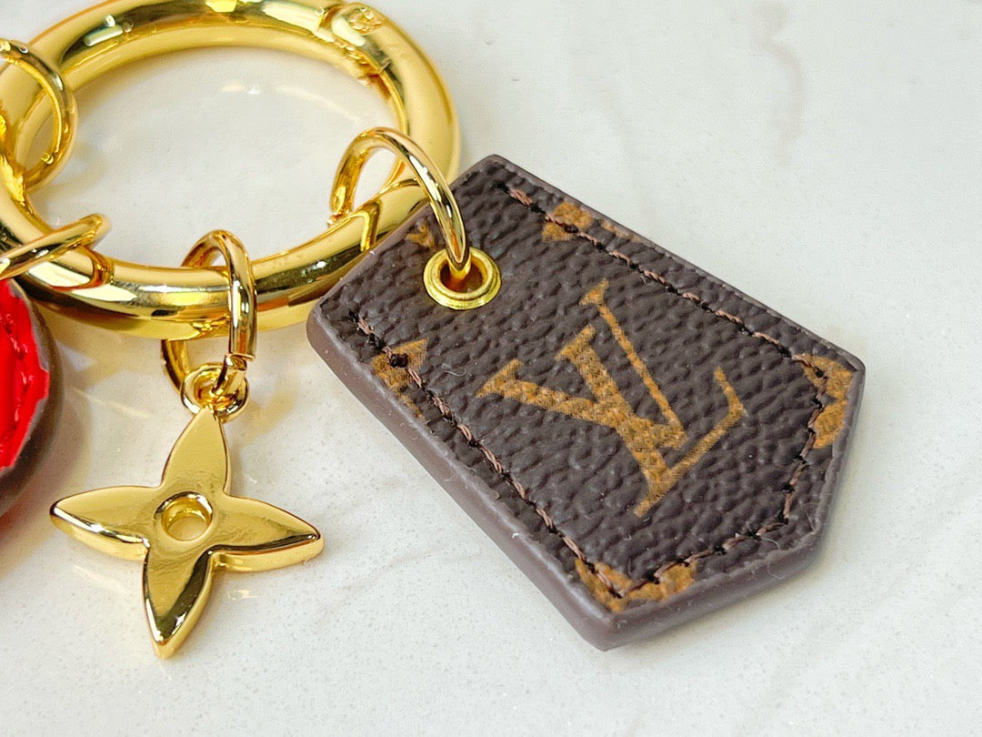 Monogram Key Chain Bag Charm