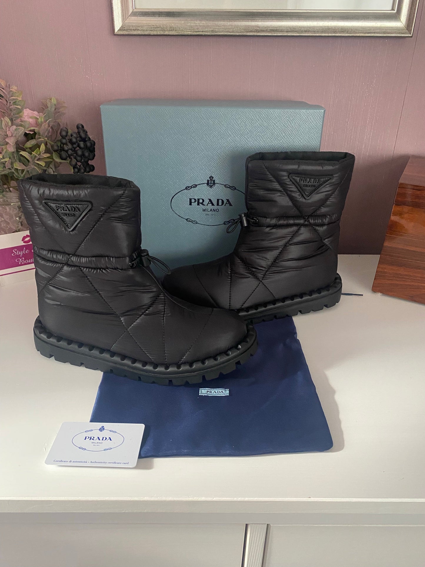 Padded Nylon Boots
