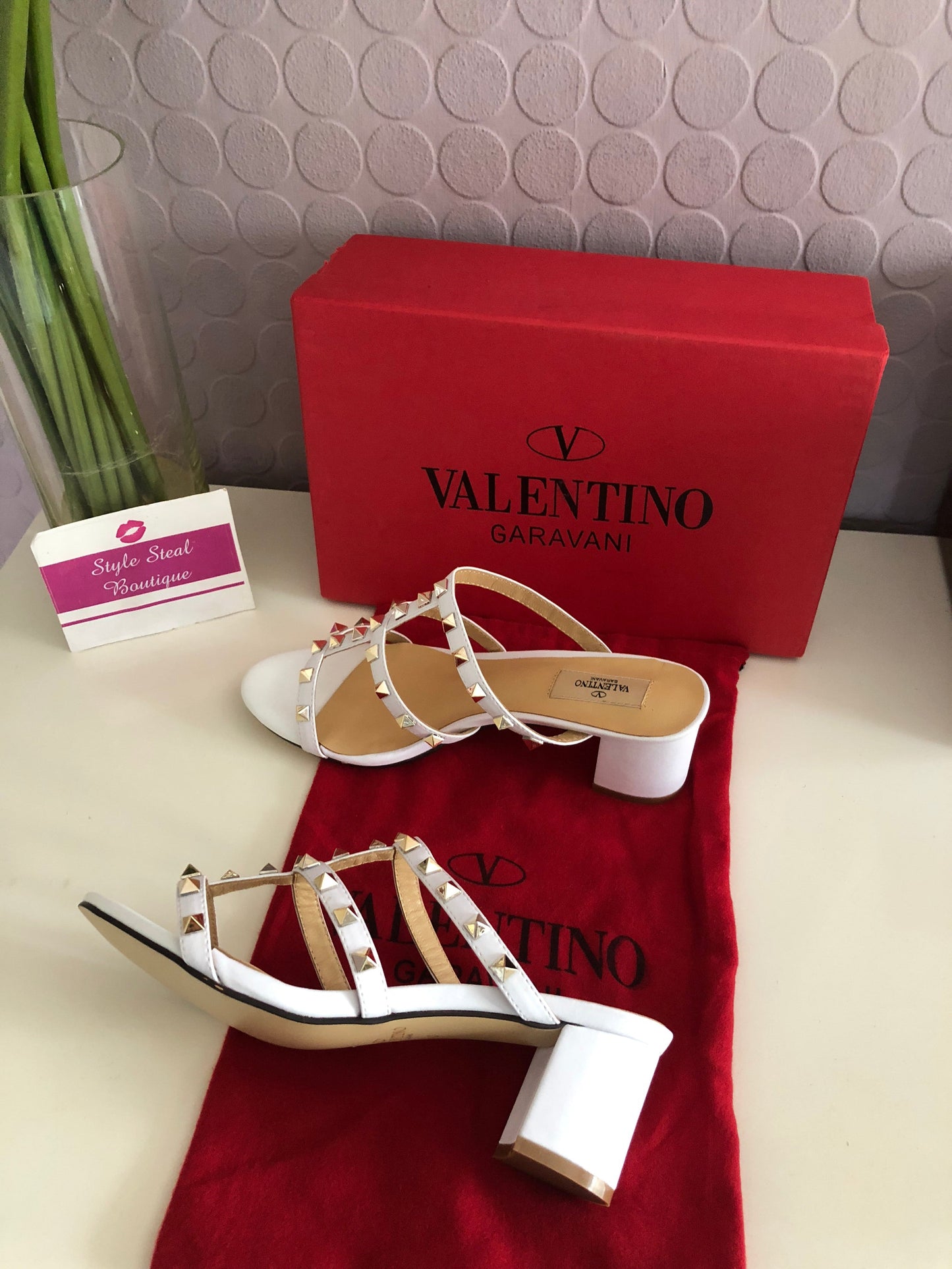 Rockstud Mules 6.5cm