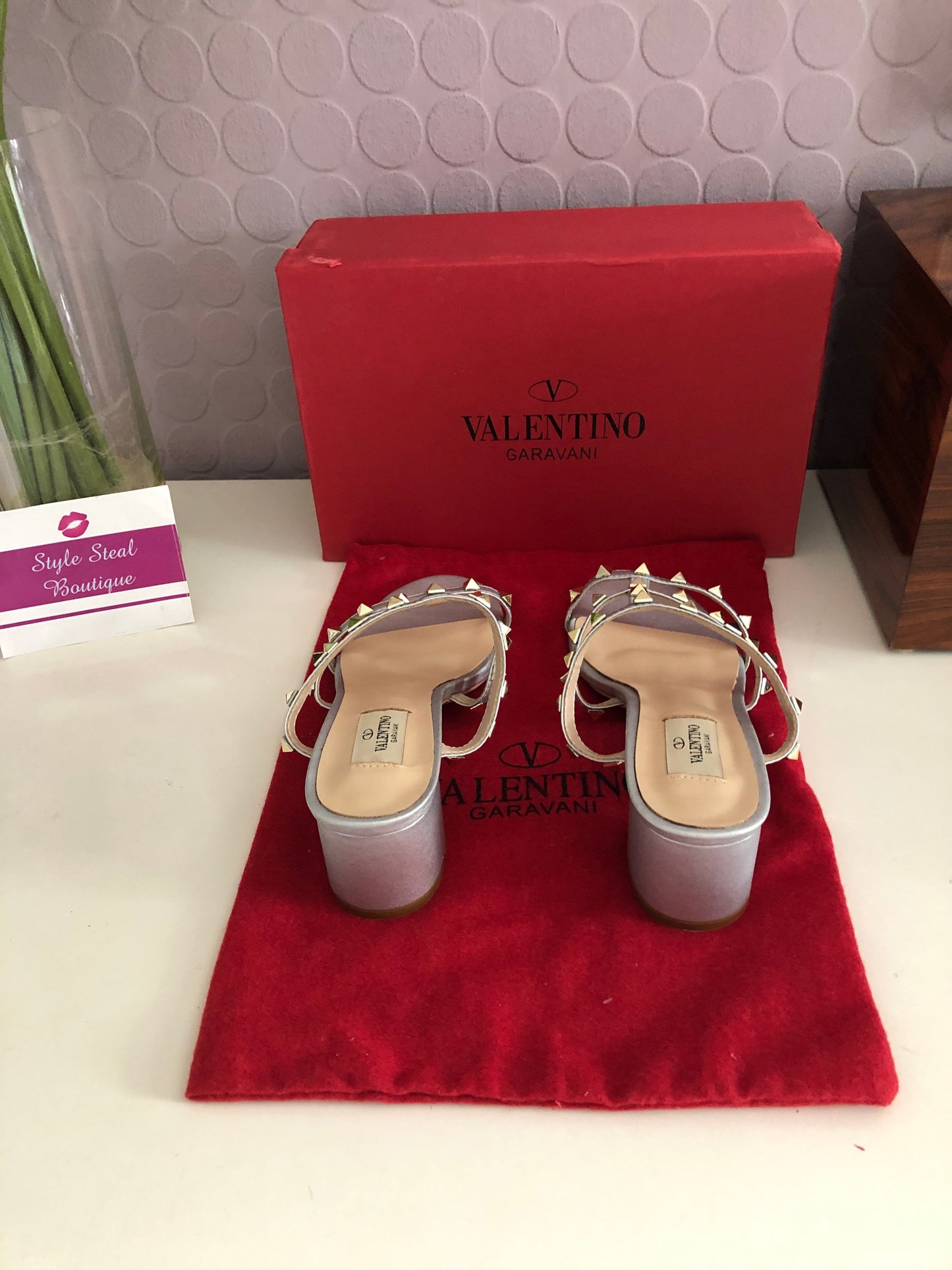 Rockstud Mules 6.5cm