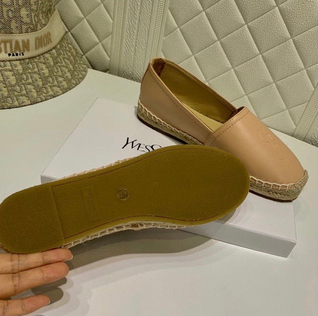Monogram Leather Espadrilles