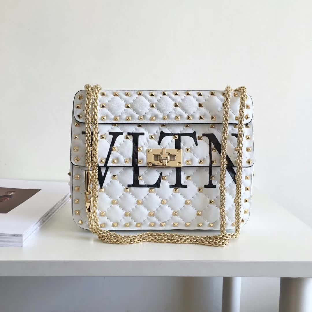 VLTN Spike Chain Bag