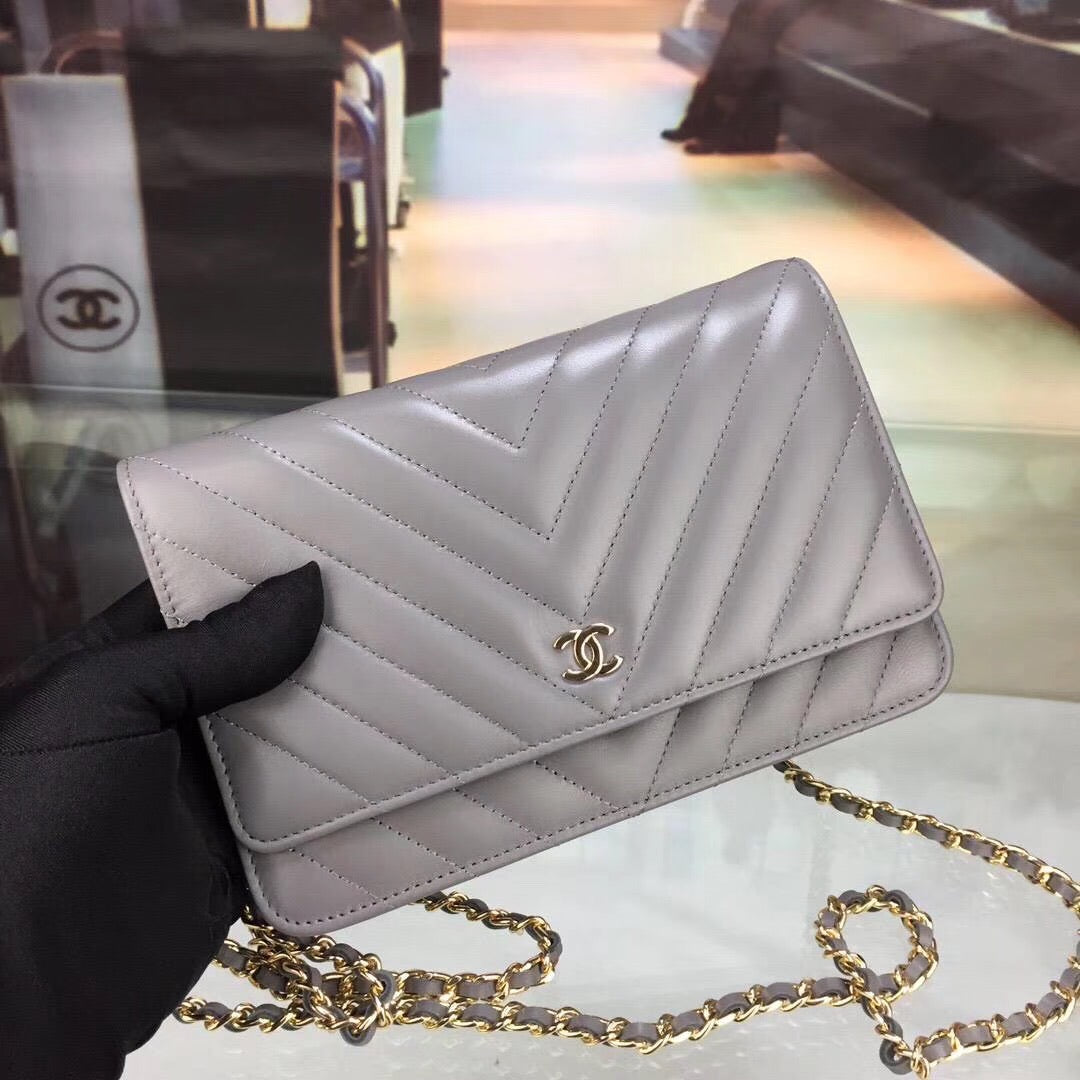 Chevron Lambskin Woc