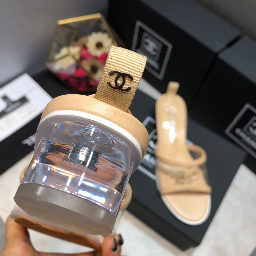 Lambskin PVC Mules